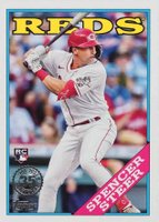 2023 Topps 1988 Topps Baseball #2T8838 Spencer Steer Series 2 Baseball Card