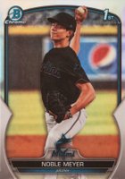 2023 Bowman Draft #BDC6 Noble Meyer Chrome-Refractor Baseball Card