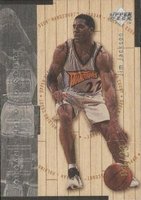 1998 Upper Deck Hardcourt Jordan Holding Court #J9 Jim Jackson/Michael Jordan Silver Basketball Card