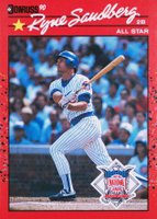 1990 Donruss #692 Ryne Sandberg All-Star Game Performance Baseball Card