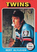 1975 Topps Mini #30 Bert Blyleven Baseball Card