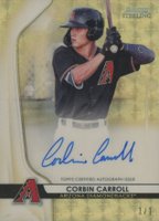 2020 Bowman Sterling Prospect Autographs #CC Corbin Carroll Superfractor 1/1 Baseball Card