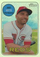 2018 Topps Heritage  #70 Joey Votto Chrome-Refractor Baseball Card
