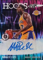2019 Panini Hoops Premium Stock Hoops Ink #MJO Magic Johnson Flash Basketball Card