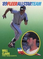 1989 Fleer All-Stars #3 Will Clark Baseball Card