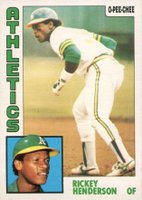 1984 O-Pee-Chee #230 Rickey Henderson Baseball Card