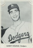 1958 Dodgers Team Issue # Sandy Koufax Baseball Card