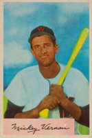 1954 Bowman #152 Mickey Vernon Baseball Card