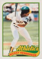 1989 Topps Traded Tiffany #48T Rickey Henderson Baseball Card