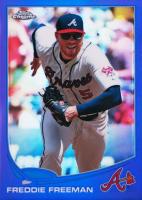 2013 Topps Chrome #219 Freddie Freeman Running-Purple Refractor Baseball Card