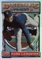 1993 Finest #82 Mark Langston Refractor Baseball Card
