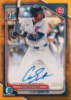 2024 Bowman Draft Chrome Prospect Autographs #CPACS Cam Smith Gold Refractor Baseball Card