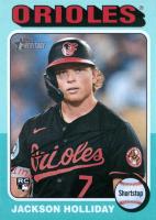 2024 Topps Heritage #692 Jackson Holliday Aqua Border Baseball Card