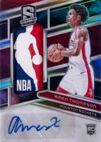 2023 Panini Spectra #225 Amen Thompson Jersey Autograph-Nebula Logoman 1/1 Basketball Card