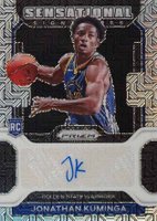 2021 Panini Prizm Sensational Signature #SSJKU Jonathan Kuminga Mojo Prizm Basketball Card