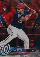 2018 Topps Update #US300 Juan Soto Batting-Independence Day Baseball Card