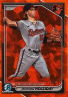 2024 Bowman Sapphire Edition Chrome Prospects #BCP47 Jackson Holliday Orange Baseball Card