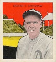 1933 Tattoo Orbit # George Earnshaw Baseball Card