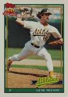 1991 Topps Desert Shield #316 Gene Nelson Baseball Card