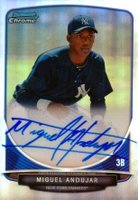 2013 Bowman Chrome Prospect Autograph #BCAMAJ Miguel Andujar Refractor Baseball Card