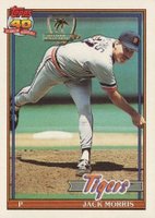 1991 Topps Desert Shield #75 Jack Morris Baseball Card