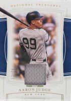 2020 Panini National Treasures #2 Aaron Judge Material-Holo Gold Baseball Card