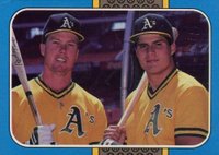 1987 Donruss Highlights #40 Jose Canseco/Mark McGwire Baseball Card