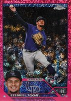 2023 Topps Chrome #106 Ezequiel Tovar Magenta Speckle Baseball Card