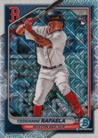 2024 Bowman Mega Box Chrome #84 Ceddanne Rafaela Baseball Card