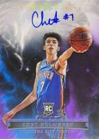 2022 Panini Origins Rookie Autographs #RACHG Chet Holmgren Purple Fotl Basketball Card