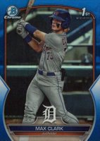 2023 Bowman Draft #BDC76 Max Clark Chrome-Blue Baseball Card