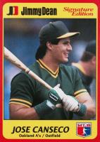 1991 Jimmy Dean #19 Jose Canseco Baseball Card