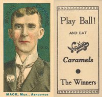 1910 Nadja Philadelphia Athletics # Connie Mack World's Champion Baseball Card