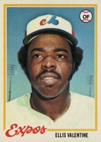 1978 Topps #185 Ellis Valentine Baseball Card