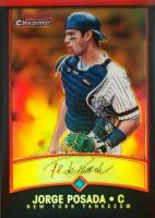 2001 Bowman Chrome Gold #40 Jorge Posada Gold Refractor Baseball Card