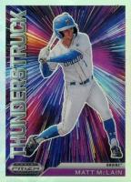 2021 Panini Prizm Draft Picks Thunderstruck #TMM Matt Mclain Silver Prizm Baseball Card