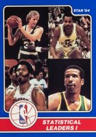 1984 Star Award Banquet #10 Statistical Leaders I Basketball Card