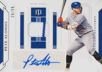 2019 Panini National Treasures Game Gear Materials Signatures #PA Pete Alonso Baseball Card