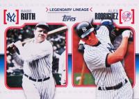 2010 Topps Legendary Lineage #LL3 Alex Rodriguez/Babe Ruth Baseball Card