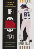 2021 Panini National Treasures Game Gear Materials #GGAJ Andruw Jones Gold Holo Baseball Card