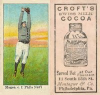 1909 Croft's Cocoa # Sherry Magee Baseball Card