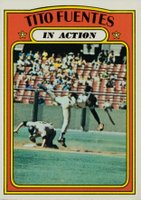 1972 Topps #428 Tito Fuentes In Action Baseball Card
