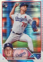 2023 Topps Chrome Update #USC192 Bobby Miller Prism Refractor Baseball Card