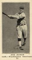 1916 Sporting News #93 Joe Judge Baseball Card