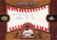 2002 Upper Deck Sweet Spot Sweet Spot Signatures #BB Barry Bonds Baseball Card