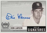 1999 Upper Deck Century Legends Epic Signatures #DL Don Larsen Epic Signatures Baseball Card
