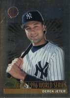 2000 Topps Chrome  #478 Derek Jeter Magic Moments-Wins 1996 World Series Baseball Card