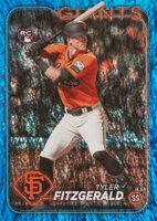 2024 Topps #602 Tyler Fitzgerald Blue Foil Baseball Card