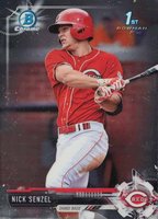 2017 Bowman Prospects #BCP1 Nick Senzel Chrome Baseball Card