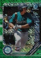 2019 Bowman Chrome Prospects #BCP167 Jarred Kelenic Green Shimmer Baseball Card